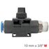 Pu Hose Fitting Valve 10mm X 3/8'm